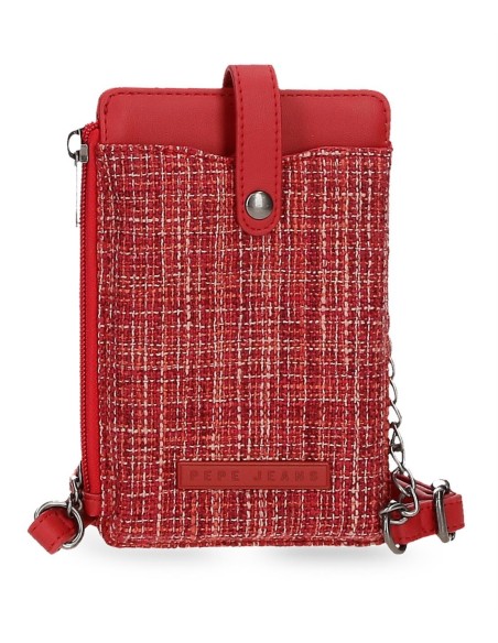 7625032 PORTAMOVIL BANDOLERA CON TARJETERO PJL OANA ROJO 7625032 PORTAMOVIL BANDOLERA CON TARJETERO PJL OANA ROJO