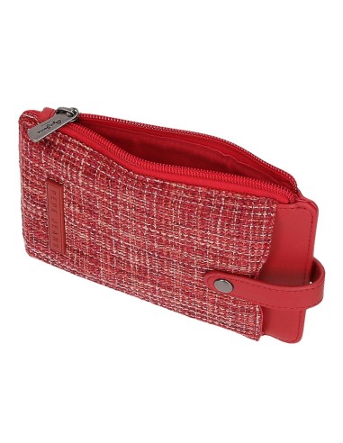 7625032 PORTAMOVIL BANDOLERA CON TARJETERO PJL OANA ROJO