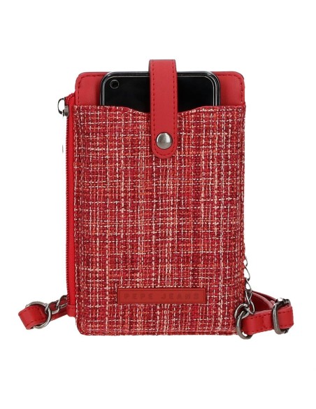 7625032 PORTAMOVIL BANDOLERA CON TARJETERO PJL OANA ROJO 7625032 PORTAMOVIL BANDOLERA CON TARJETERO PJL OANA ROJO