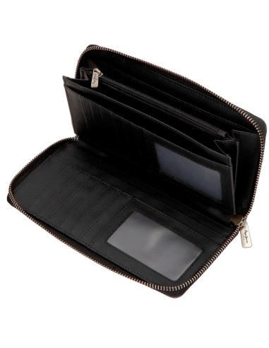 7728531 BILLETERO C/CREMALLERA PJL MEGAN NEGRO