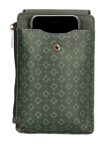7735033 PORTAMOVIL BANDOLERA CON TARJETERO PJL BETHANY VERDE