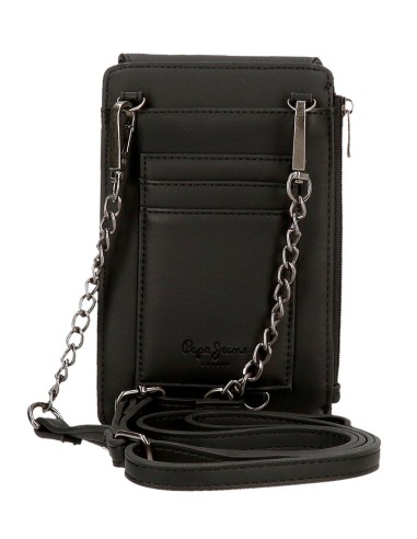 7735031 PORTAMOVIL BANDOLERA CON TARJETERO PJL BETHANY NEGRO