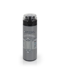 Botella Acero Inox. Infantil Gabol Trick Gris Botella Ace...