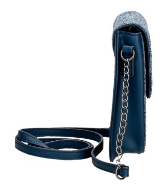 7605131 PORTAMOVIL BANDOLERA CON TARJETERO MADDIE AZUL 2