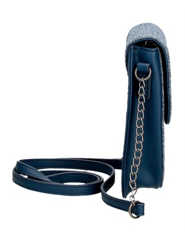 7605131 PORTAMOVIL BANDOLERA CON TARJETERO MADDIE AZUL