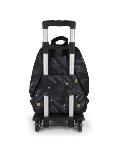 Mochila Escolar Adaptable Gabol Byte Negro Mochilas Escol...