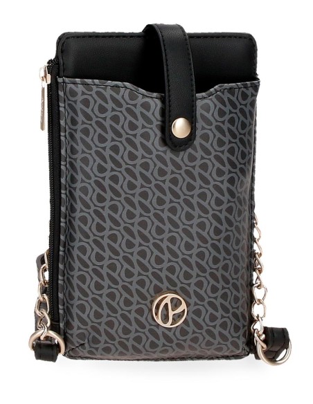 7725031 PORTAMOVIL BANDOLERA CON TARJETERO PJL MEGAN NEGRO 7725031 PORTAMOVIL BANDOLERA CON TARJETERO PJL MEGAN NEGRO