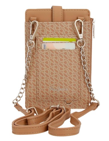 7725032 PORTAMOVIL BANDOLERA CON TARJETERO PJL MEGAN CAMEL