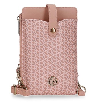 7725033 PORTAMOVIL BANDOLERA CON TARJETERO PJL MEGAN ROSA