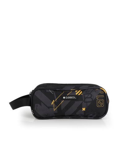 Portatodo Cuadrado Triple Gabol Byte Negro Portatodo Estu...