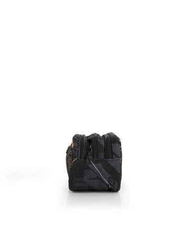 Portatodo Cuadrado Triple Gabol Byte Negro Portatodo Estu...