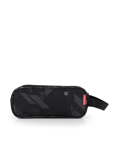 Portatodo Cuadrado Triple Gabol Byte Negro Portatodo Estu...