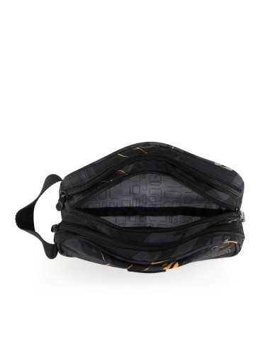 Portatodo Cuadrado Triple Gabol Byte Negro Portatodo Estu...
