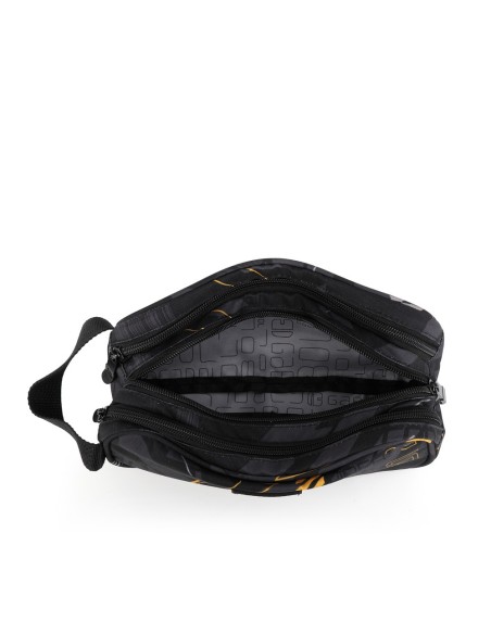 Portatodo Cuadrado Triple Gabol Byte Negro Portatodo Estu...