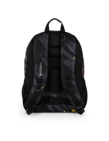 Mochila Tres Compartimentos Escolar Gabol Byte Negro Moch...