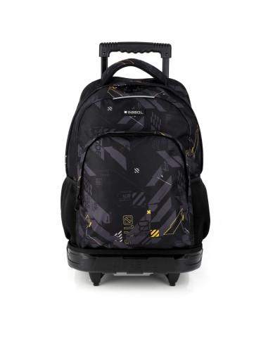 Mochila 2 Ruedas Carro Fijo Gabol Byte Negro Mochilas con...