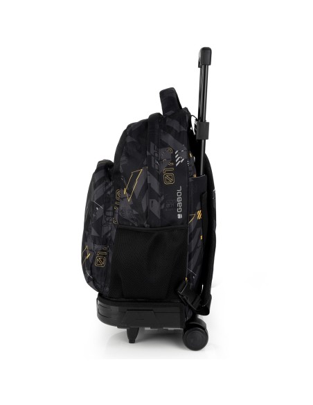 Mochila 2 Ruedas Carro Fijo Gabol Byte Negro Mochilas con...