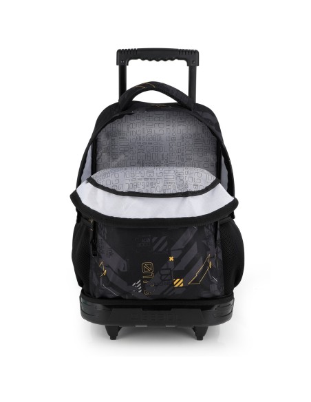 Mochila 2 Ruedas Carro Fijo Gabol Byte Negro Mochilas con...