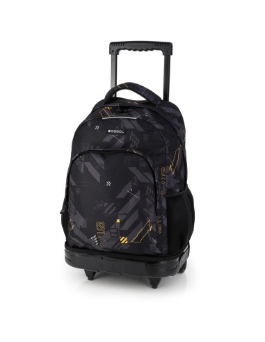 Mochila 2 Ruedas Carro Fijo Gabol Byte Negro Mochilas con...