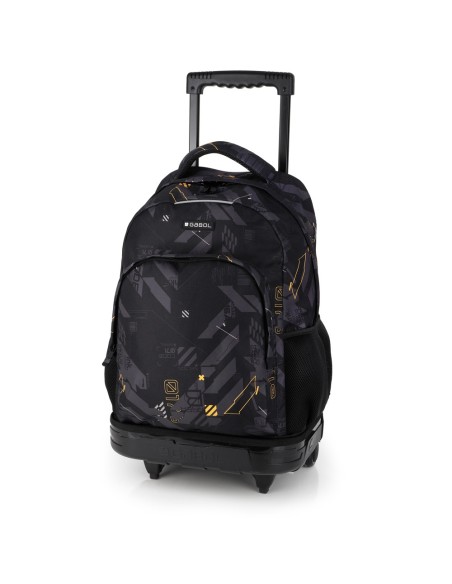 Mochila 2 Ruedas Carro Fijo Gabol Byte Negro Mochilas con...