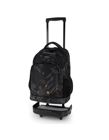 Mochila 2 Ruedas Carro Fijo Gabol Byte Negro Mochilas con...