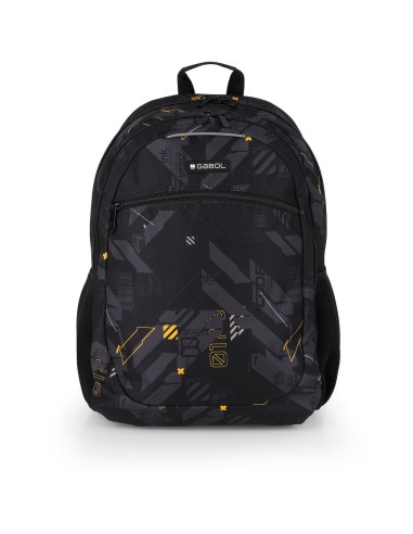 Mochila Escolar Adaptable Gabol Byte Negro Mochilas Escol...
