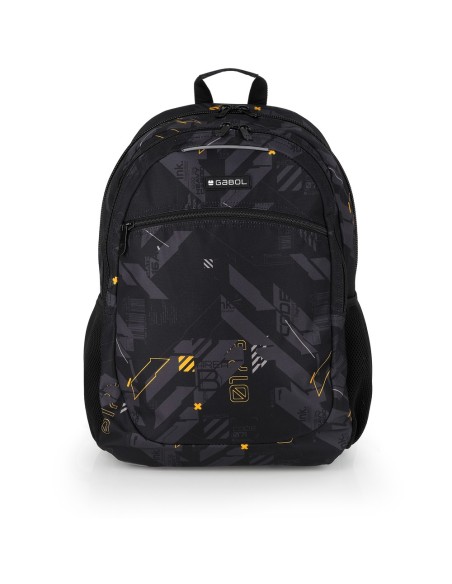 Mochila Escolar Adaptable Gabol Byte Negro Mochilas Escol...