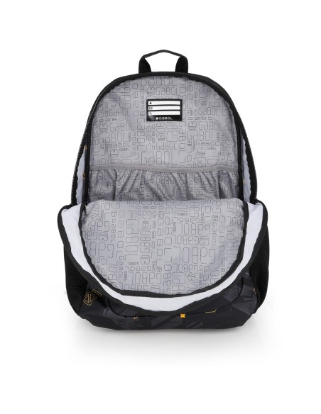 Mochila Escolar Adaptable Gabol Byte Negro Mochilas Escol...