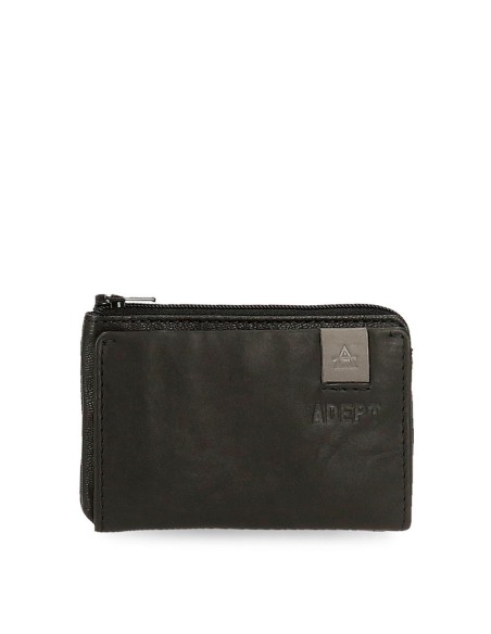 8110221 MONEDERO- TARJETERO ADEPT MAX NEGRO