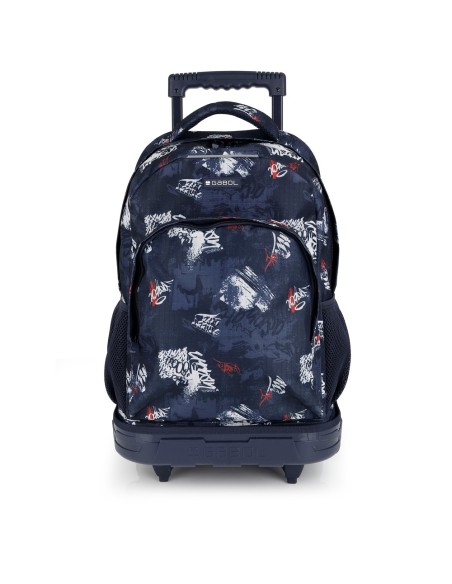 Mochila 2 Ruedas Carro Fijo Gabol Dash Azul Marino Mochil...