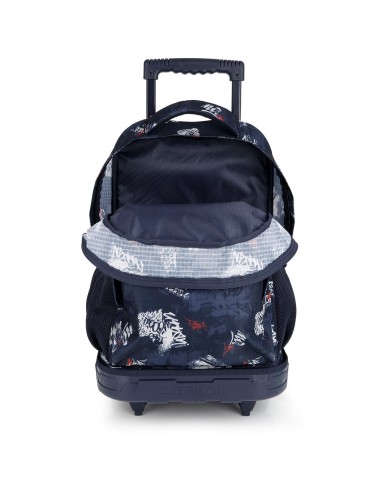 Mochila 2 Ruedas Carro Fijo Gabol Dash Azul Marino Mochil...
