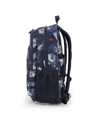 Mochila Escolar Adaptable Gabol Dash Azul Marino Mochilas...
