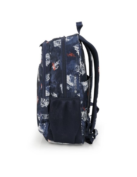 Mochila Escolar Adaptable Gabol Dash Azul Marino Mochilas...