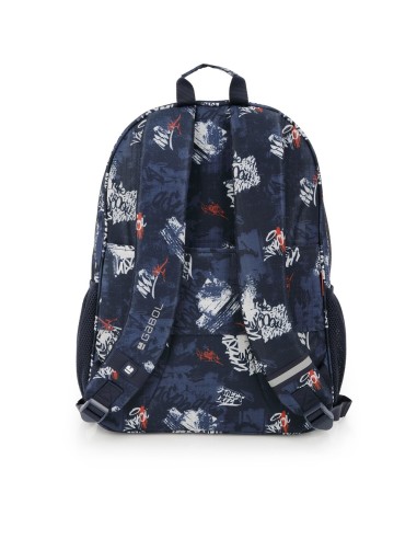 Mochila Escolar Adaptable Gabol Dash Azul Marino Mochilas...