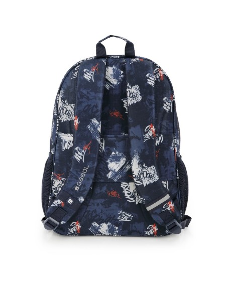 Mochila Escolar Adaptable Gabol Dash Azul Marino Mochilas...