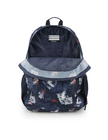 Mochila Escolar Adaptable Gabol Dash Azul Marino Mochilas...