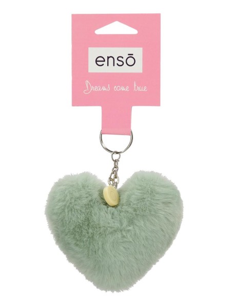 9610223 LLAVERO POMPÓN CORAZON VERDE