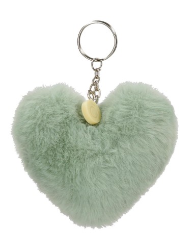9610223 LLAVERO POMPÓN CORAZON VERDE