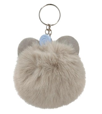9610227 LLAVERO POMPÓN GRIS 2