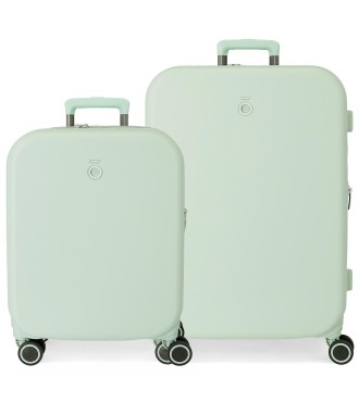 9629524 SET/2 TROLLEY  ABS 55-70CM.4R.ENSO ANNIE VERDE MENTA
