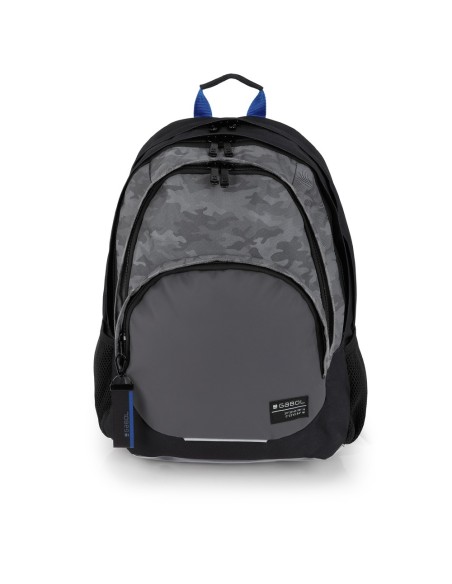 Mochila Tres Compartimentos Escolar Gabol Soul Negro Moch...