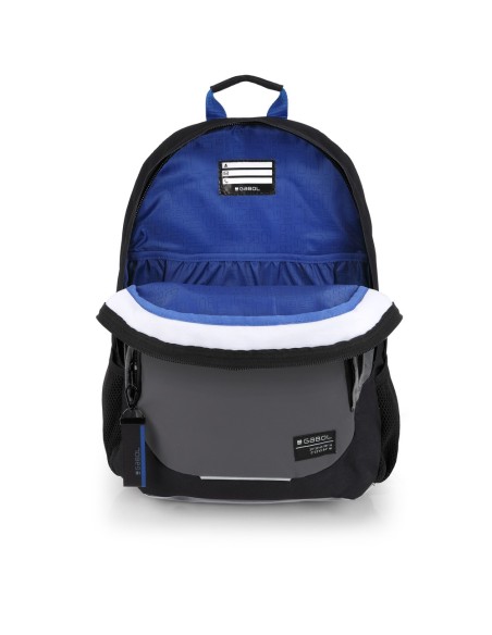 Mochila Tres Compartimentos Escolar Gabol Soul Negro Moch...