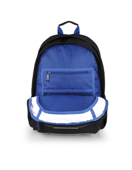 Mochila Tres Compartimentos Escolar Gabol Soul Negro Moch...