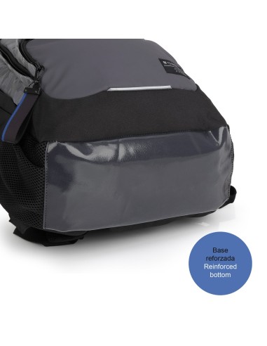 Mochila Tres Compartimentos Escolar Gabol Soul Negro Moch...