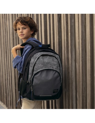 Mochila Tres Compartimentos Escolar Gabol Soul Negro Moch...
