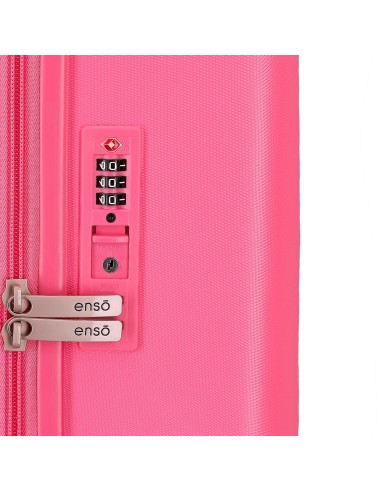 9629125 TROLLEY ABS 55CM.4R.ENSO FUCSIA