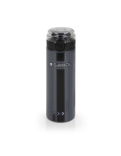 Botella Acero Inox. Infantil Gabol Soul Negro Botella Ace...