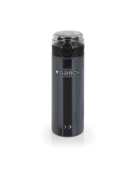Botella Acero Inox. Infantil Gabol Soul Negro Botella Ace...