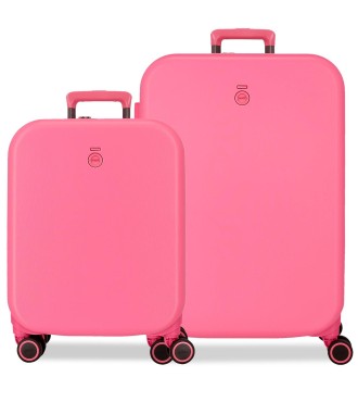 9629525 SET/2 TROLLEY ABS 55-70CM.4R.ENSO ANNIE FUCSIA