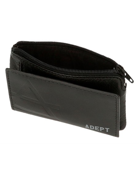 8080221 MONEDERO-TARJETERO ADEPT JIM NEGRO